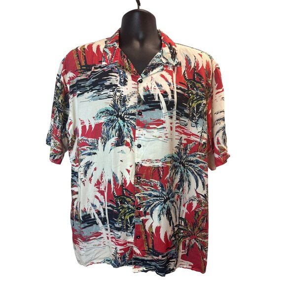 Bershka Men's Multicolor Tropical Hawaiian Shirt & Shorts Set Size XL - New - Picture 2 of 14